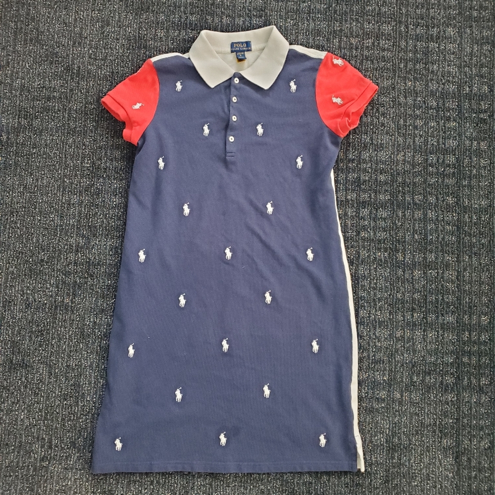 Polo Ralph Lauren KidsPolo Pony Cotton Mesh Polo Dress (Big Kids)